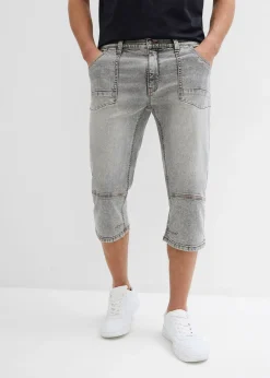 Homme bonprix Jeans|Jean 3/4 droit, Regular, droit
