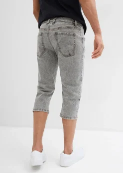 Homme bonprix Jeans|Jean 3/4 droit, Regular, droit