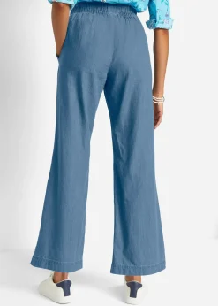 bonprix Jean à enfiler léger avec taille confortable, coupe large|Femme Jeans