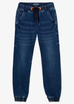 Enfant bonprix Vêtements Enfant|Garçons 9-16 Ans·Jeans|Jean à taille élastiquée en denim sweat, regular et fuselé