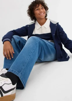 Enfant bonprix Vêtements Enfant|Garçons 9-16 Ans·Jeans|Jean à taille réglable, coupe droite et loose