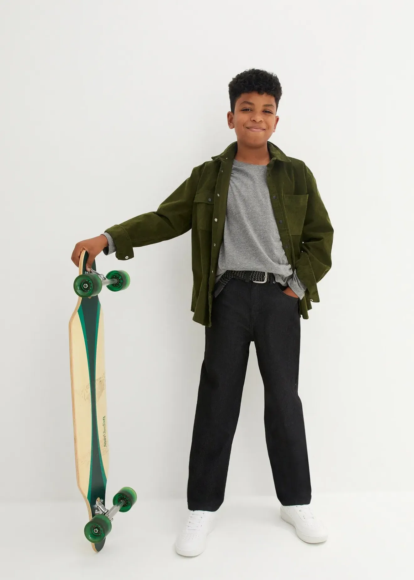 bonprix Jean ample à taille réglable, droit|Enfant Vêtements Enfant|Garçons 9-16 Ans·Jeans