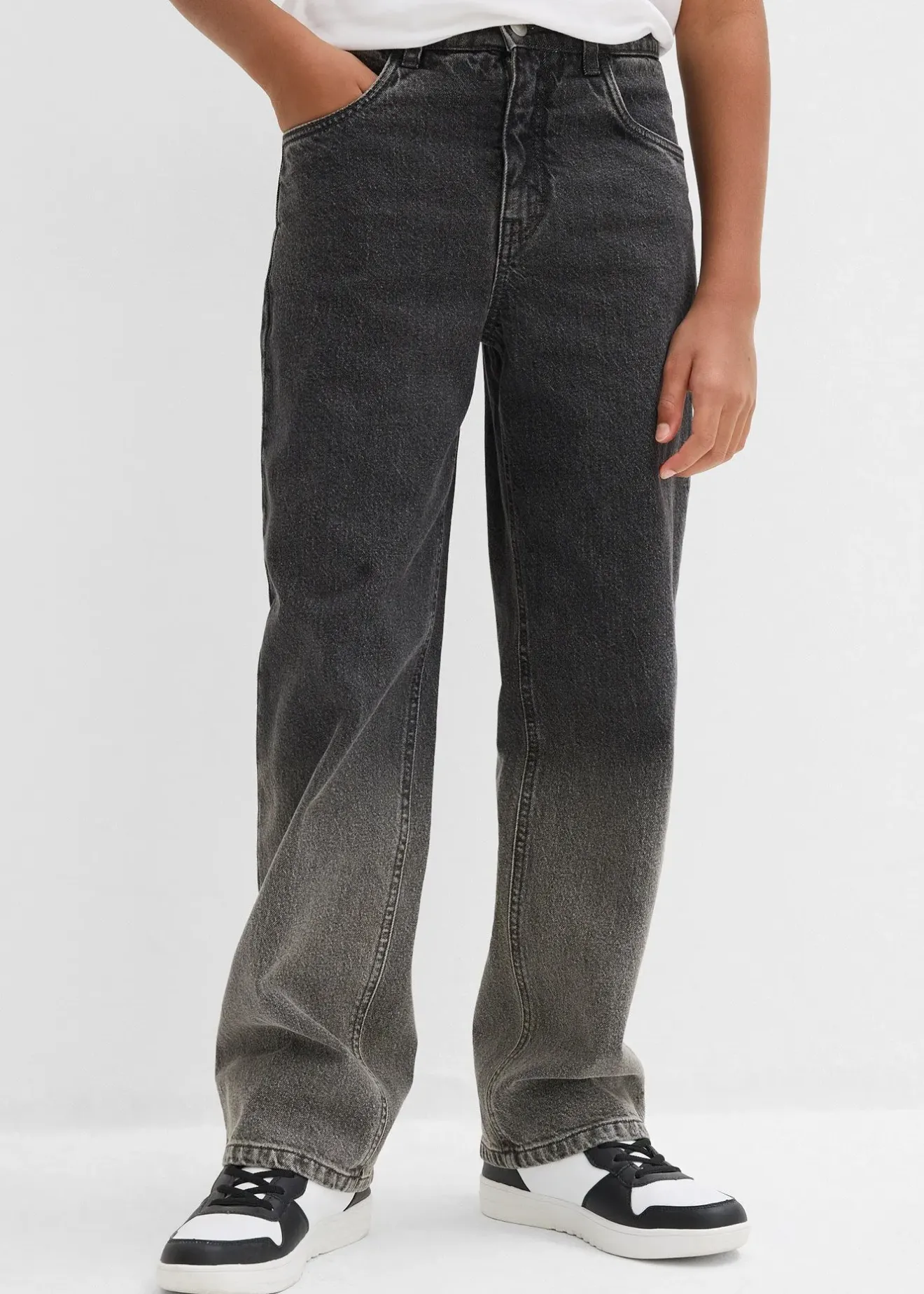 Enfant bonprix Garçons 9-16 Ans·Jeans|Jean ample et droit à dégradé