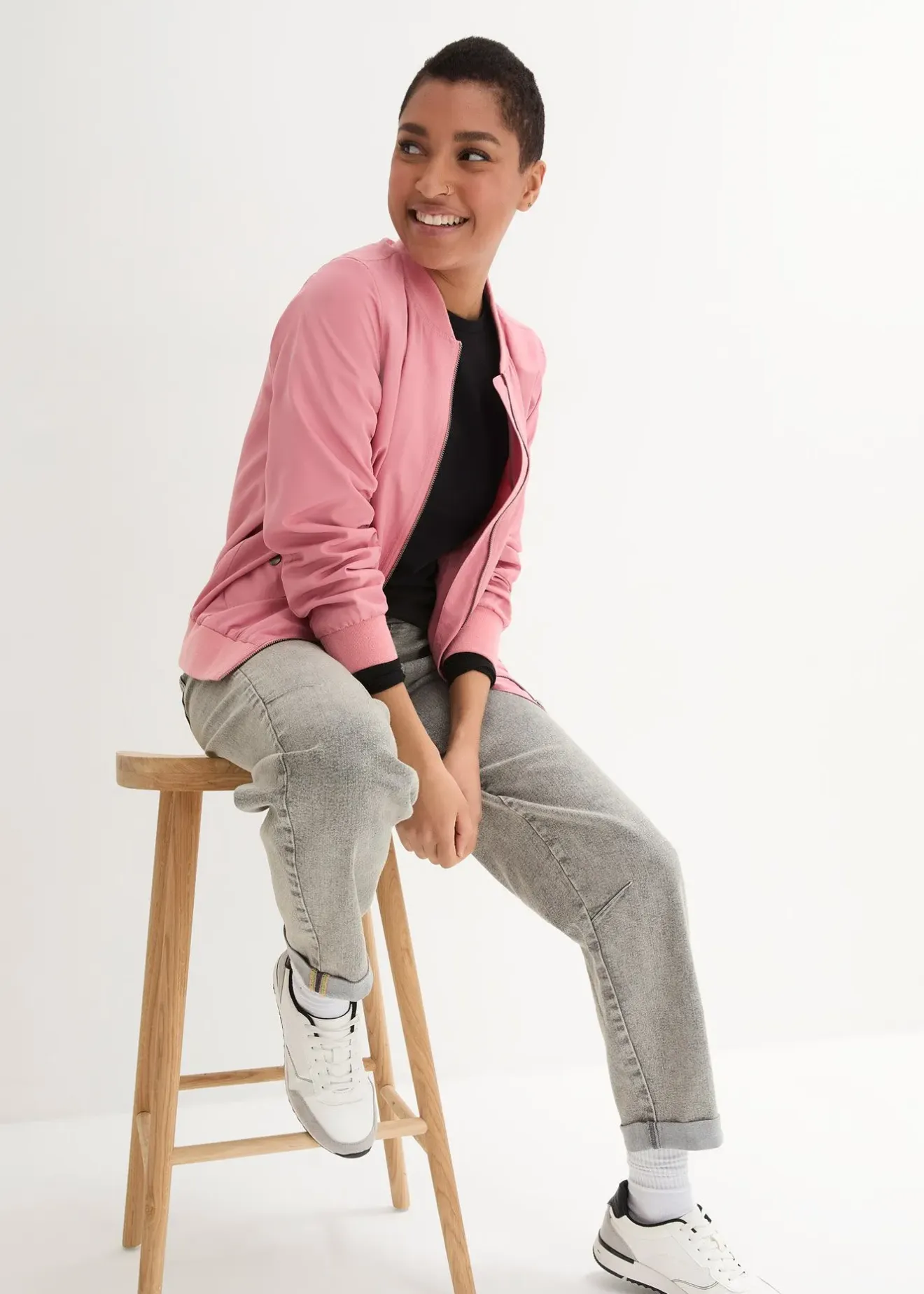 Femme bonprix Jeans|Jean au délavage vintage