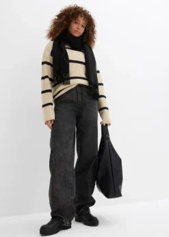 Femme bonprix Jeans|Tailles Petite|Jean Balloon taille mi-haute