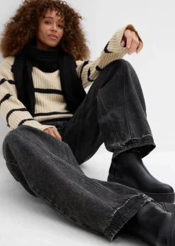 Femme bonprix Jeans|Tailles Petite|Jean Balloon taille mi-haute