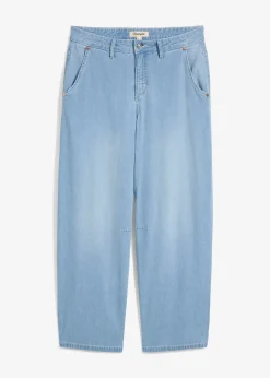 bonprix Jean balloon taille mi-haute ultra doux, cropped|Femme Jeans