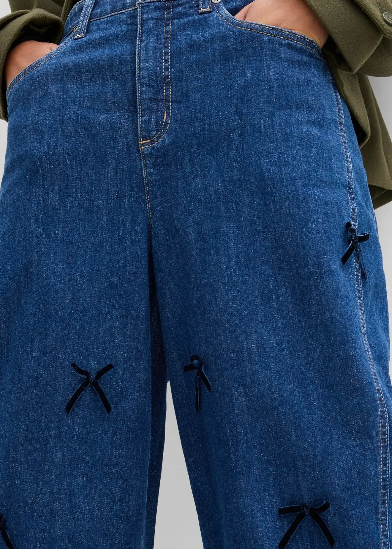 Femme bonprix Jeans|Jean barrel, taille haute et élastiquée