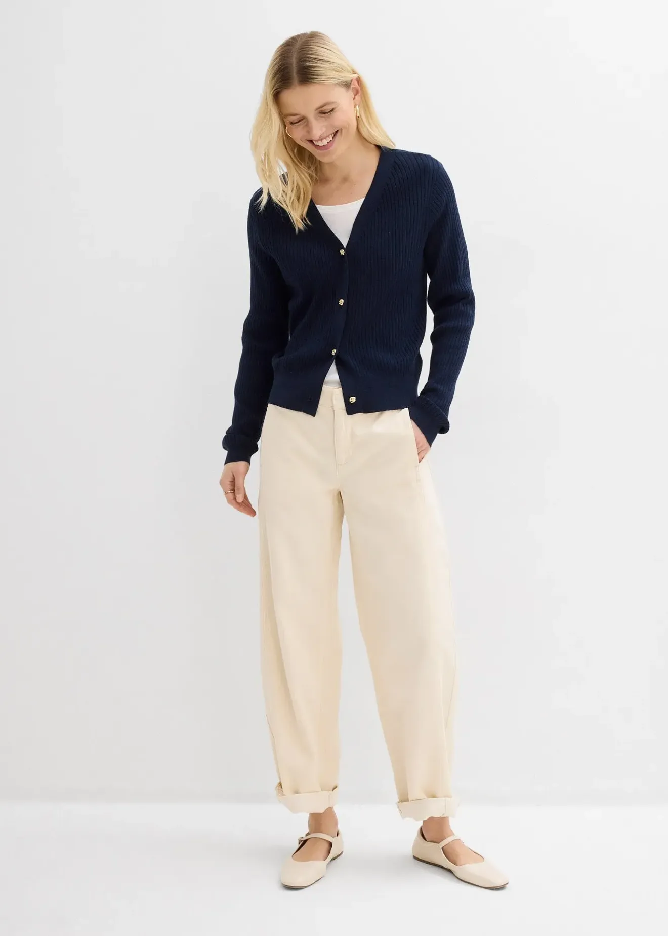 bonprix Jean barrel, taille mi-haute|Femme Jeans