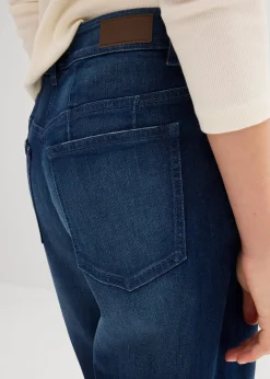 Femme bonprix Jeans|Jean barrel taille mi-haute