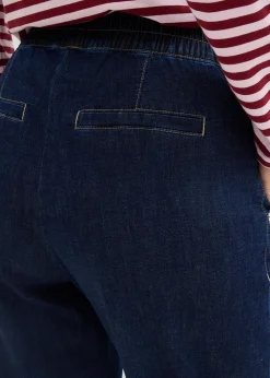 Femme bonprix Jeans|Jean barrel taille mi-haute élastiquée