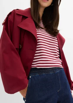 Femme bonprix Jeans|Jean barrel taille mi-haute élastiquée