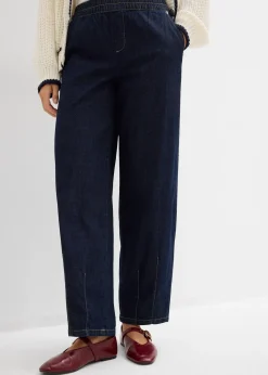 bonprix Jean barrel taille mi-haute élastiquée|Femme Jeans