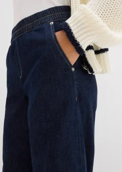 bonprix Jean barrel taille mi-haute élastiquée|Femme Jeans