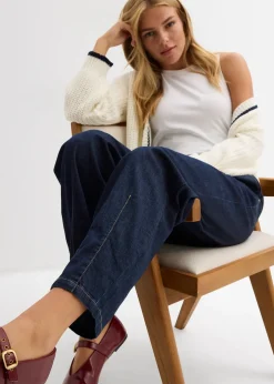 bonprix Jean barrel taille mi-haute élastiquée|Femme Jeans