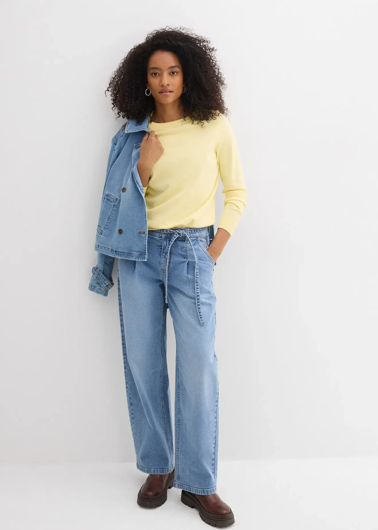 bonprix Jean barrel taille mi-haute|Femme Jeans