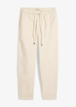 Femme bonprix Jeans|Jean barrel taille mi-haute élastiquée