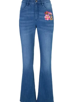 bonprix Jean bootcut, taille haute et élastiquée|Femme Jeans