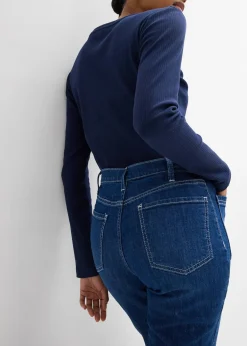 bonprix Jean bootcut taille haute, extensible|Femme Jeans|Tailles Petite