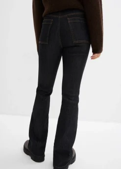 bonprix Jean bootcut taille haute élastiquée|Femme Jeans|Tailles Petite