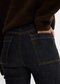 bonprix Jean bootcut taille haute élastiquée|Femme Jeans|Tailles Petite