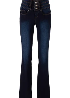 Femme bonprix Tailles Petite|Jean bootcut taille haute, sculptant