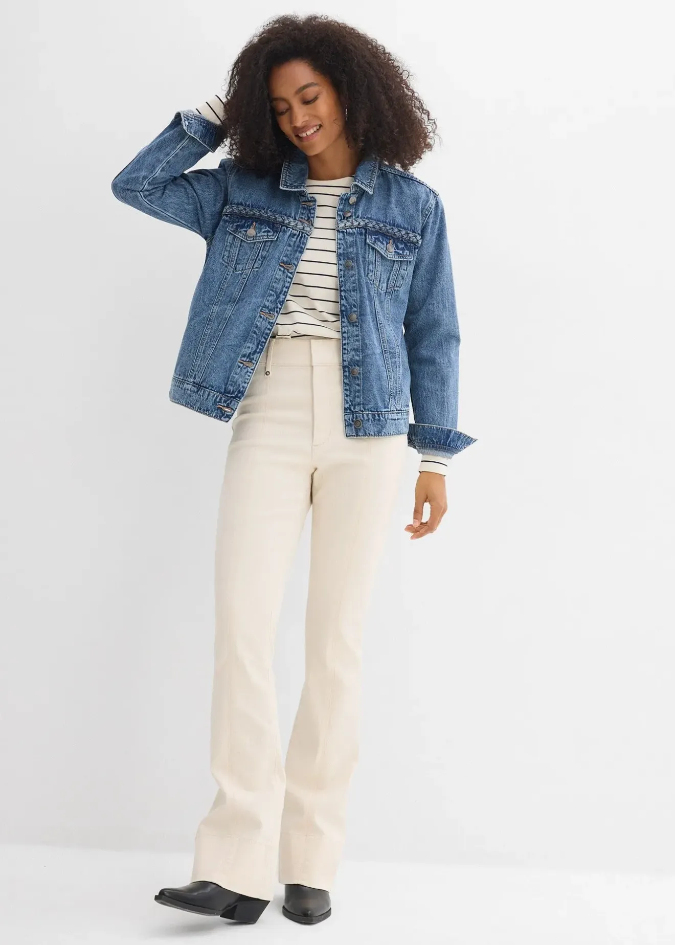 Femme bonprix Jeans|Tailles Petite|Jean bootcut taille haute