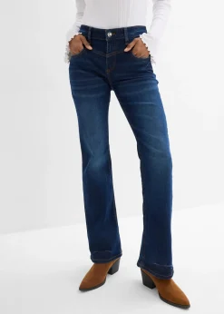Femme bonprix Jeans|Jean bootcut taille mi-haute, extensible