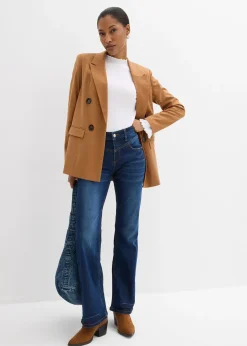 Femme bonprix Jeans|Jean bootcut taille mi-haute, extensible