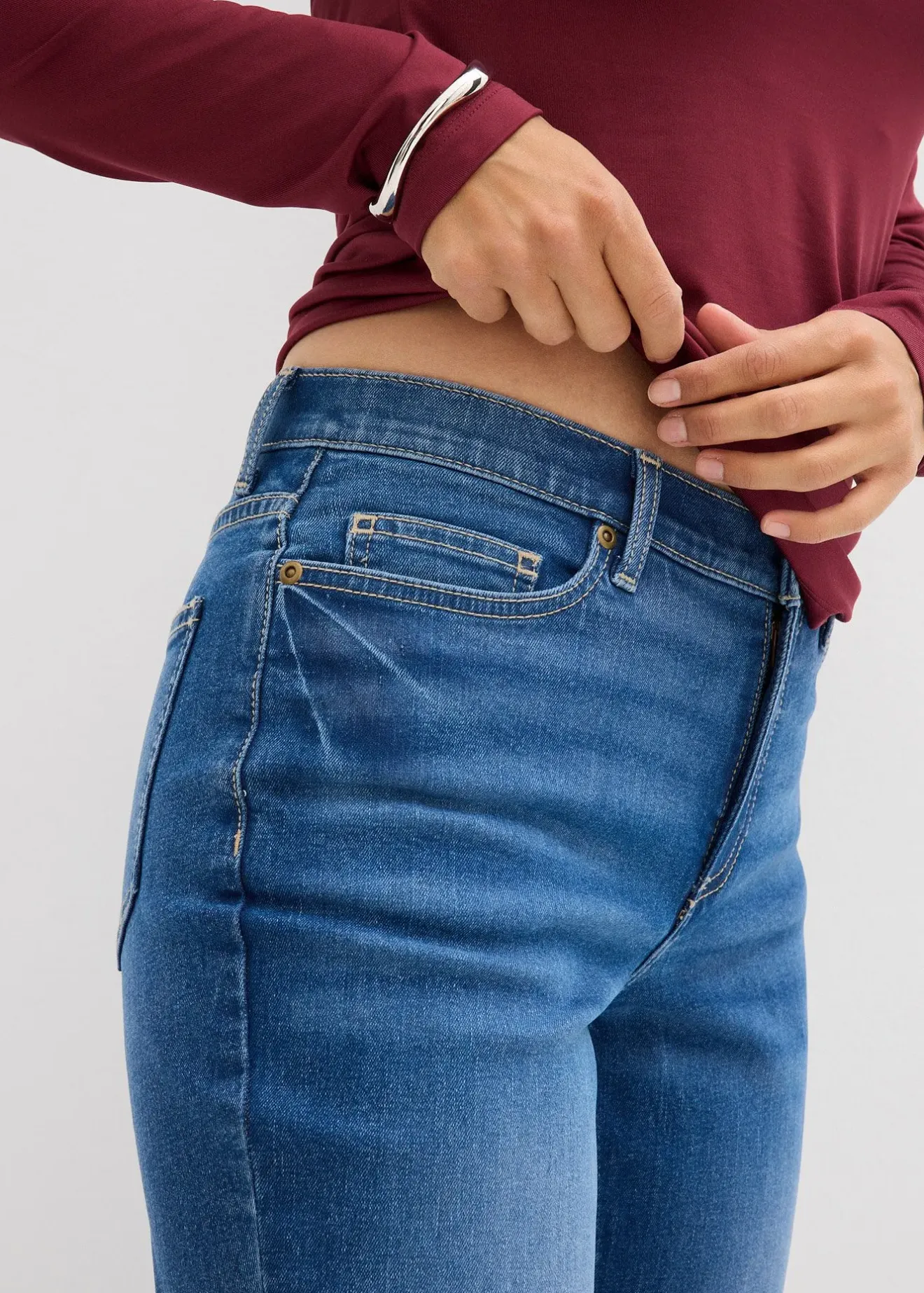 bonprix Jean bootcut, taille mi-haute|Femme Jeans