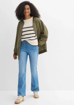 bonprix Jean bootcut taille mi-haute, extensible|Femme Jeans|Tailles Petite