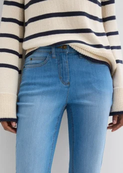 bonprix Jean bootcut taille mi-haute, extensible|Femme Jeans|Tailles Petite