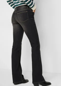 bonprix Jean bootcut taille mi-haute, extensible et confortable|Femme Jeans