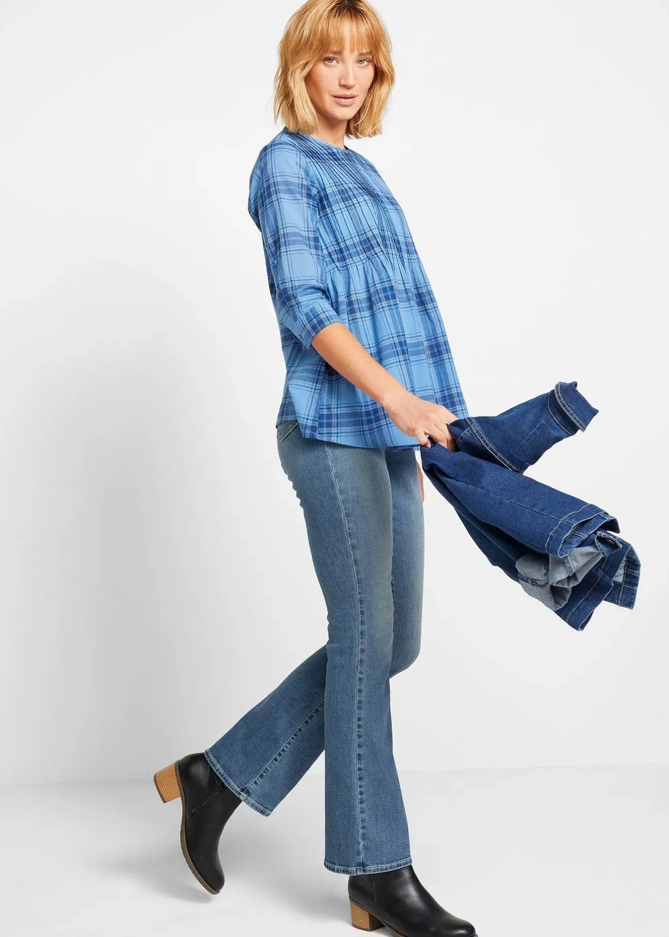 bonprix Jean bootcut, taille mi-haute|Femme Jeans