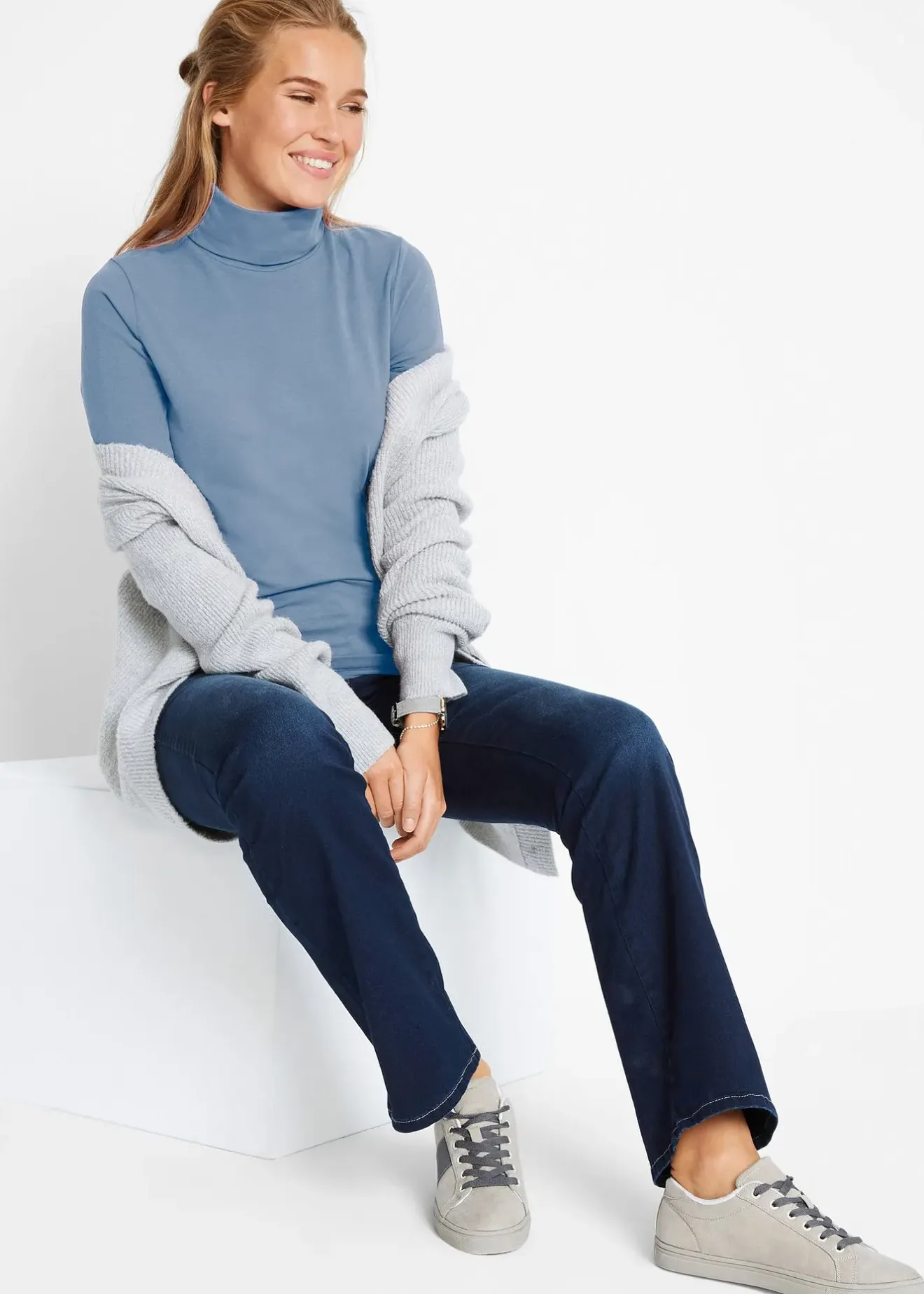 bonprix Jean bootcut taille mi-haute, sculptant|Femme Jeans