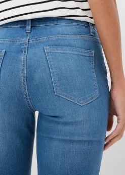 Femme bonprix Tailles Petite|Jeans|Jean bootcut, taille mi-haute