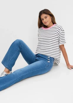 Femme bonprix Tailles Petite|Jeans|Jean bootcut, taille mi-haute