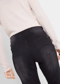 Femme bonprix Jeans|Jean bootcut taille mi-haute, sculptant