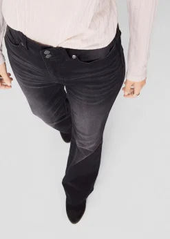 Femme bonprix Jeans|Jean bootcut taille mi-haute, sculptant