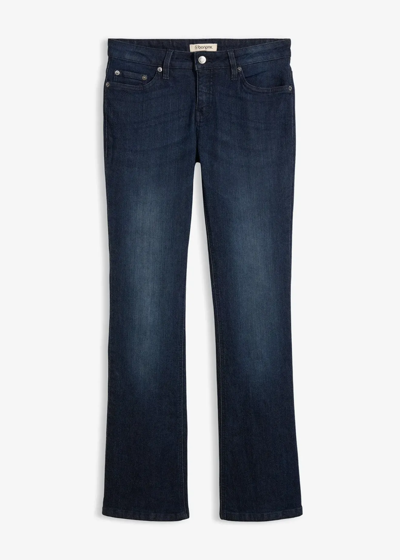 bonprix Jean bootcut taille mi-haute, extensible|Femme Tailles Petite