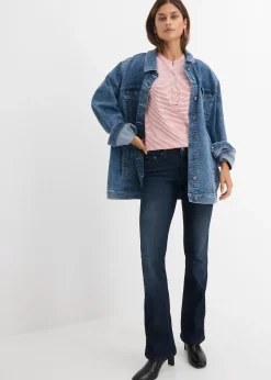 bonprix Jean bootcut taille mi-haute, extensible|Femme Tailles Petite