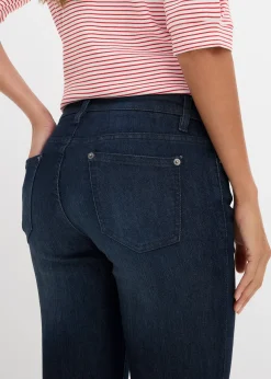 bonprix Jean bootcut taille mi-haute, extensible|Femme Tailles Petite