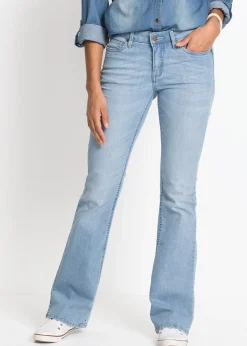 Femme bonprix Jeans|Jean bootcut taille mi-haute, extensible et confortable