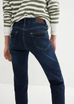 Femme bonprix Jeans|Jean Boyfriend taille mi-haute, extensible