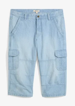 Homme bonprix Jeans|Jean cargo 3/4 regular droit