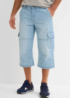 Homme bonprix Jeans|Jean cargo 3/4 regular droit