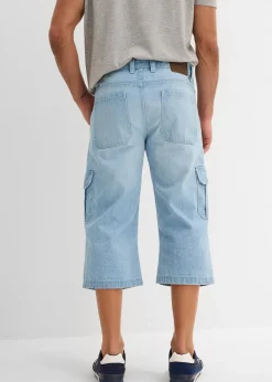 Homme bonprix Jeans|Jean cargo 3/4 regular droit