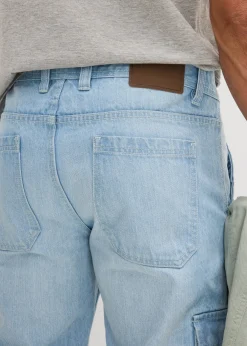 Homme bonprix Jeans|Jean cargo 3/4 regular droit