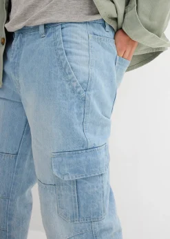 Homme bonprix Jeans|Jean cargo 3/4 regular droit