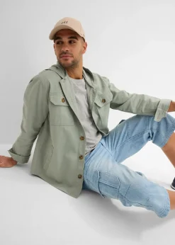 Homme bonprix Jeans|Jean cargo 3/4 regular droit